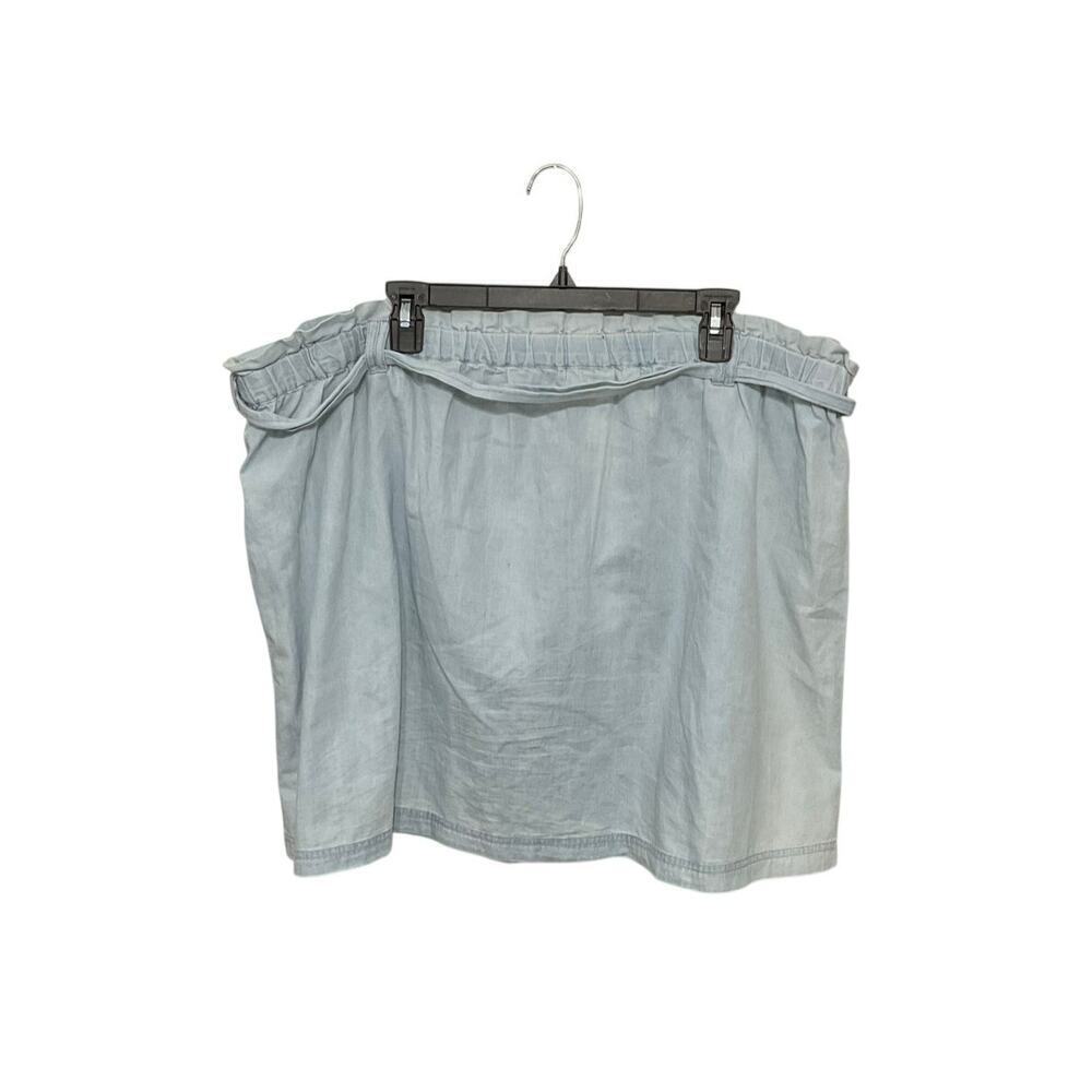 Disney Parks Cinderella Denim Chambray Patch Skirt Gus Gus Jack Size1x Plus - Picture 2 of 7